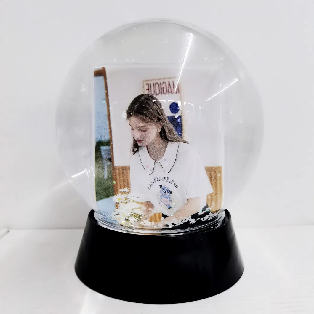 Souvenir Snow Globe Snowball Glass Snow Globes with Photo Insert