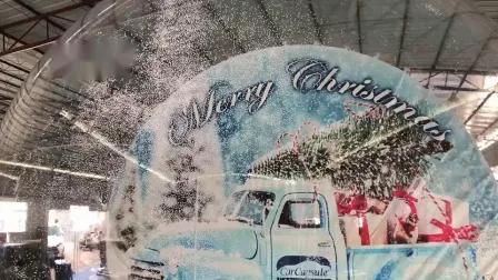 Dôme gonflable de boule à neige de Noël de taille humaine