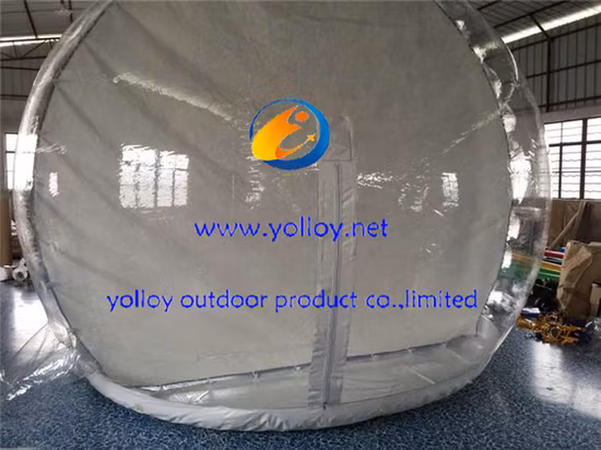 Dôme gonflable de bulle de Noël de taille humaine